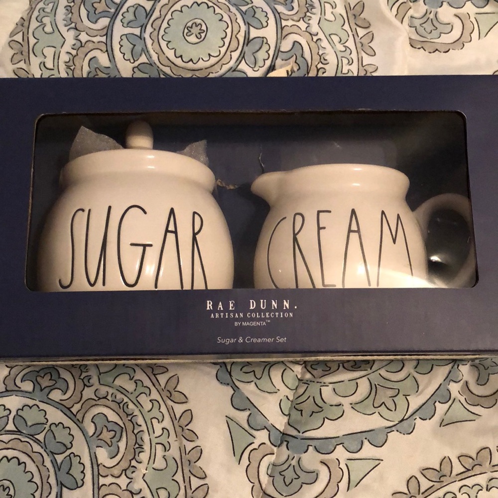 NEW IN BOX Rae Dunn Sugar Cream Set